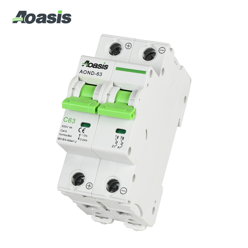 AOND-63 2P DC Miniature Circuit Breaker (MCB)