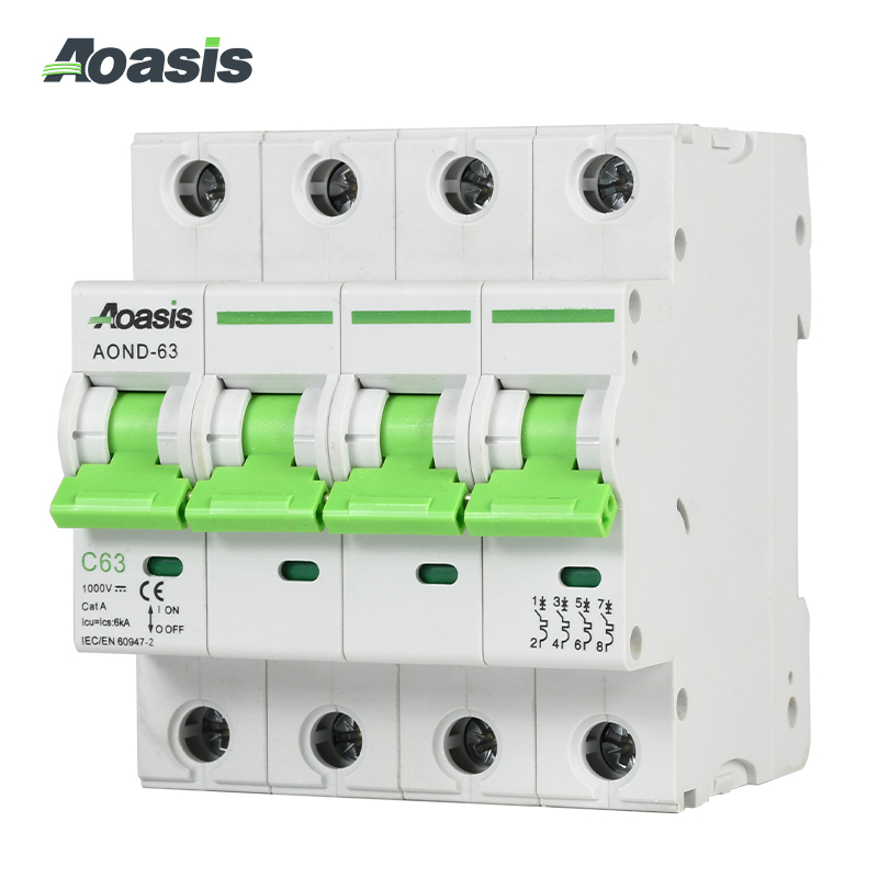 AOND-63 4P DC Miniature Circuit Breaker (MCB)