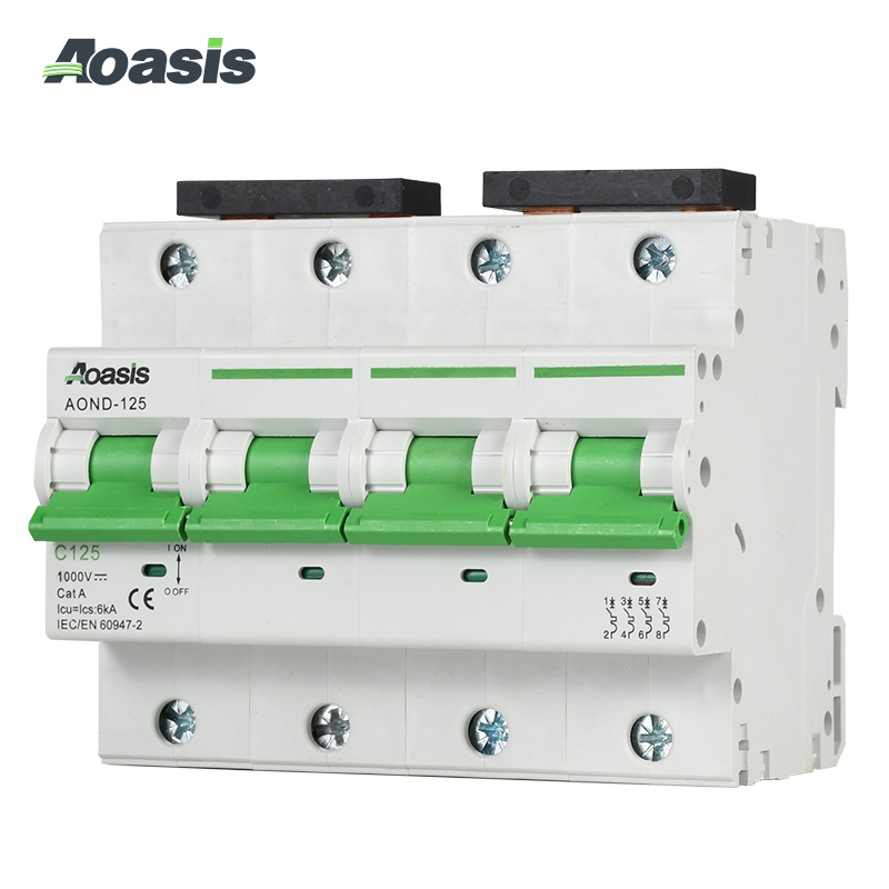 AOND-125 4P DC Miniature Circuit Breaker (MCB)