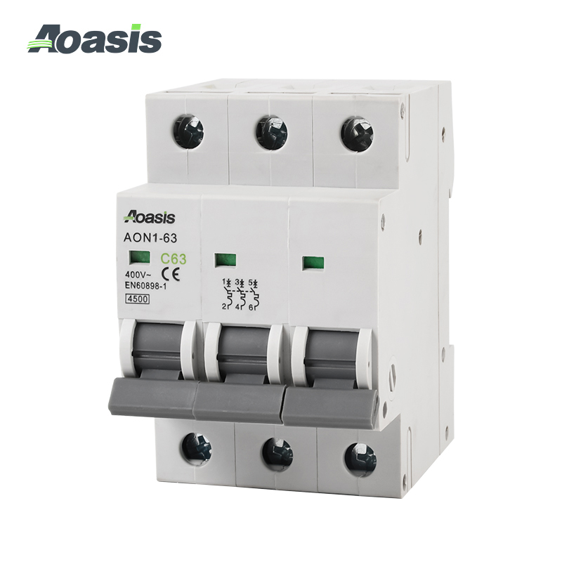 AON1-63 3P Miniature Circuit Breaker (MCB)