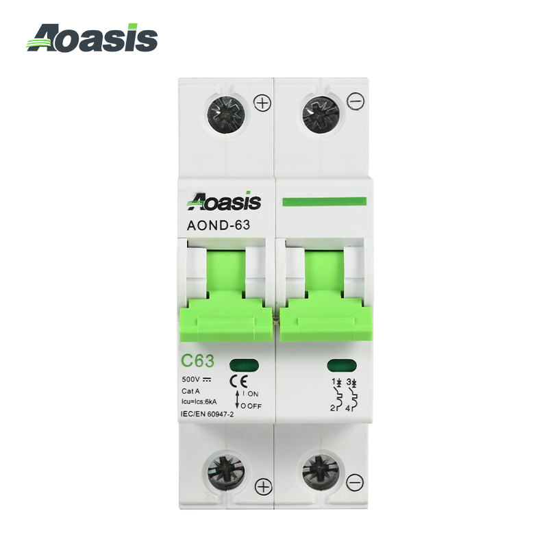 AOND-63 2P DC Miniature Circuit Breaker (MCB)