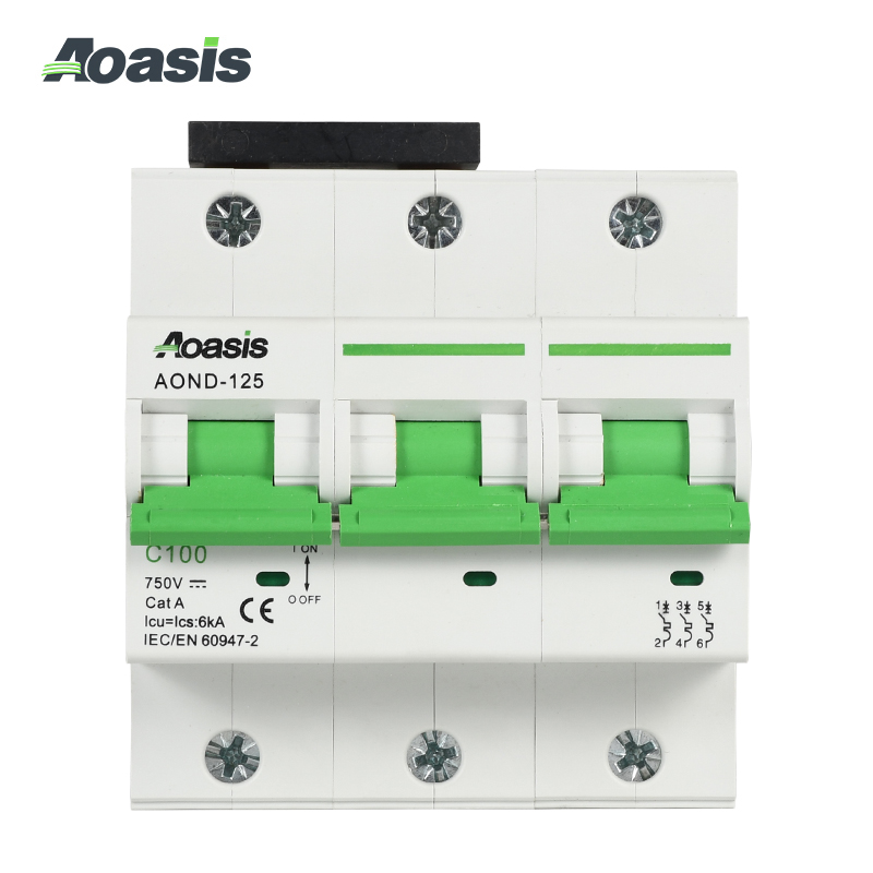 AOND-125 3P DC Miniature Circuit Breaker (MCB)