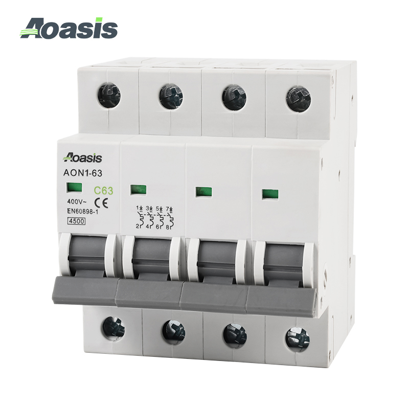 AON1-63 4P Miniature Circuit Breaker (MCB)