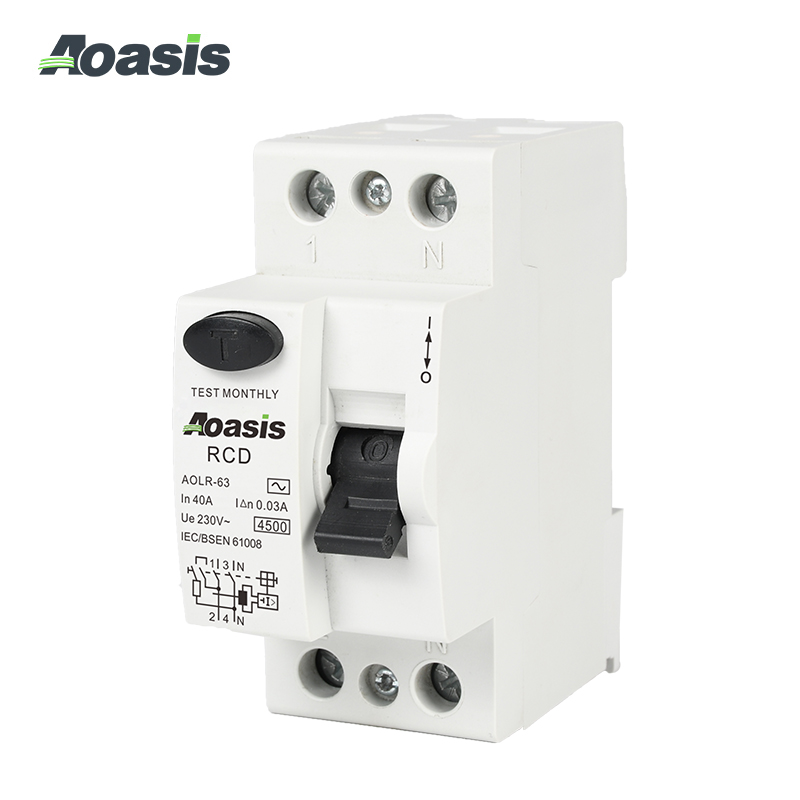 AOLR-63 2P(1P+N) Residual Current Device (RCD)