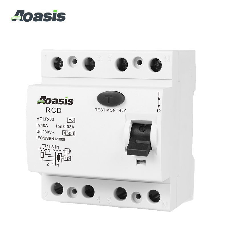 AOLR-63 4P(3P+N) Residual Current Device (RCD)