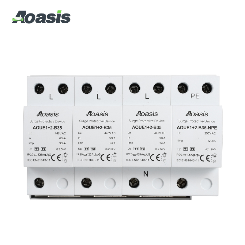 AOUE1+2-B35 4P AC Surge Protective Device