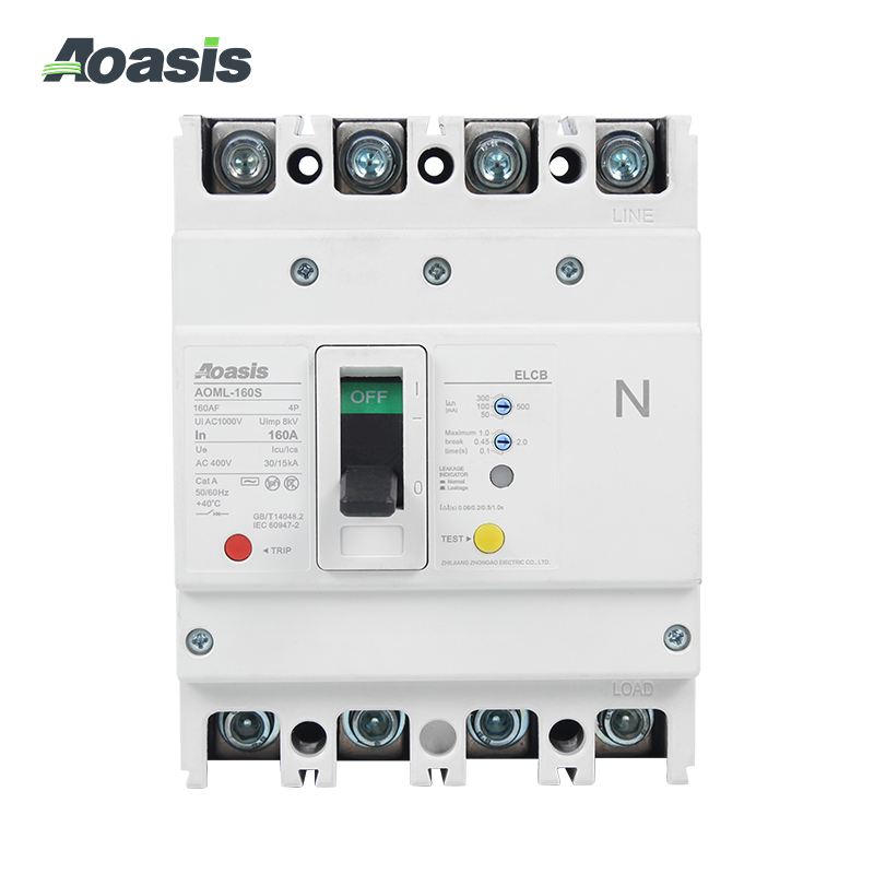 AOML-160-3P/4P Earth Leakage Circuit Breaker